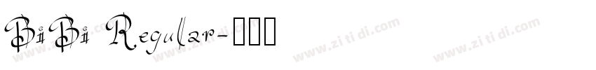 BiBi Regular字体转换